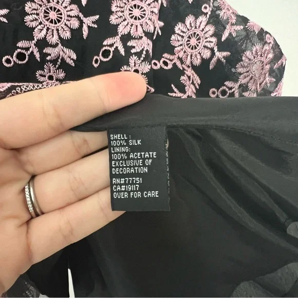 Betsey Johnson Black and Pink Strapless Dress - Picture 5 of 7